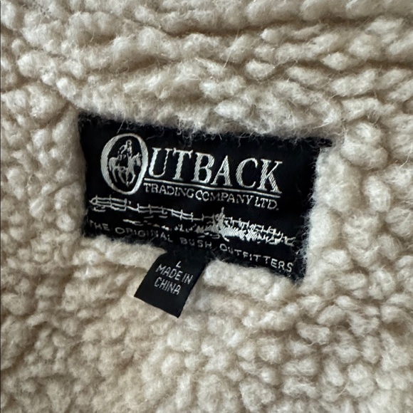 Outback Trading Company Bush Outfitters 100% Wool Large Button In Jacket Liner - Picture 12 of 14
